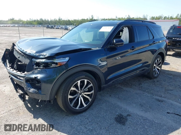 2022 Ford Explorer ST-Line z VIN 1FMSK7KH9NGB68860, wystawiony jako IAAI lot #42287420 z przebiegiem 25 579 mil mil oraz . Historia ofert i sprzedaży dostępna na DreamBid. Obrazek 18.
