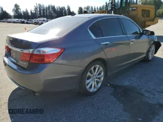 2014 Honda Accord Touring with VIN 1HGCR2F91EA810471, listed as a Copart auction lot 63899824 with 127,194 mi miles and Salvage title. Bid and sale history available at DreamBid. Image 3.