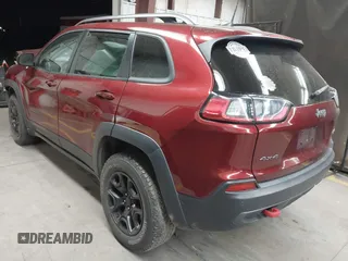 2019 Jeep Cherokee Trailhawk Elite with VIN 1C4PJMBX9KD157485, listed as a IAAI auction lot 41419531 with 63,208 mi miles. Bid and sale history available at carsss.com. Image 3.