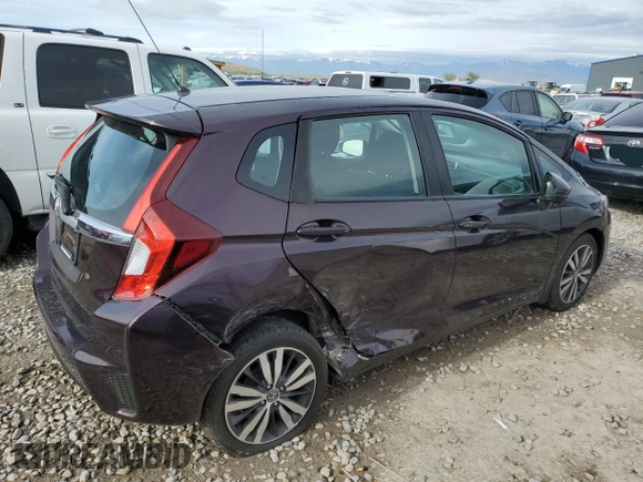 2015 Honda Fit EX-L with VIN 3HGGK5H86FM730356, listed as a Copart auction lot 55762815 with 37,141 mi miles and Salvage title. Bid and sale history available at DreamBid. Image 3.