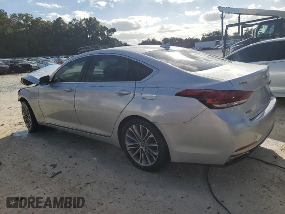 2017 Genesis G80 3.8L z VIN KMHGN4JE4HU203975, wystawiony jako Copart lot #58247335 z przebiegiem 138 610 mil mil oraz Nie do naprawy. Historia ofert i sprzedaży dostępna na DreamBid. Obrazek 2.