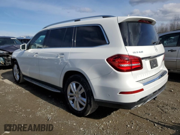 2017 Mercedes-Benz GLS with VIN 4JGDF6EEXHA880858, listed as a Copart auction lot 42100193 with 81,741 mi miles. Bid and sale history available at carsss.com. Image 2.