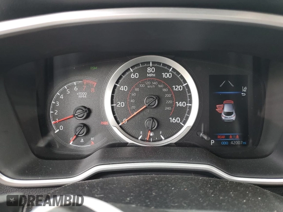 2021 Toyota Corolla Hatchback SE with VIN JTND4MBE7M3128807, listed as a Copart auction lot 58332054 with 42,007 mi miles and Salvage Title. Bid and sale history available at carsss.com. Image 9.