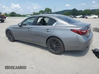 2019 Infiniti Q50 Luxe with VIN JN1EV7AP7KM516284, listed as a Copart auction lot 61647345 with 71,217 mi miles and Salvage title. Bid and sale history available at DreamBid. Image 2.