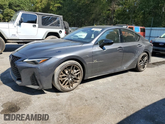 2024 Lexus IS with VIN JTHAP1D28R5006225, listed as a Copart auction lot 74989634 with 3,211 mi miles and Salvage Title. Bid and sale history available at carsss.com. Image 1.