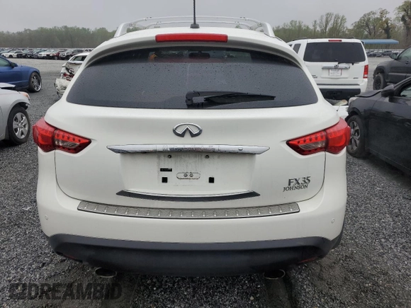 2011 Infiniti FX35 with VIN JN8AS1MW2BM734366, listed as a Copart auction lot 51106335 with 174,341 mi miles and Salvage Title. Bid and sale history available at carsss.com. Image 6.