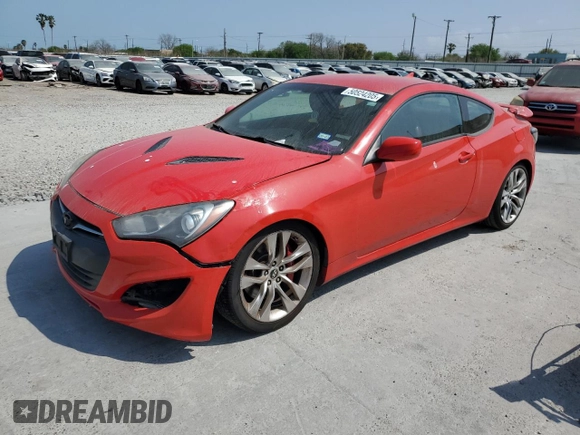 2013 Hyundai Genesis Coupe R-Spec z VIN KMHHU6KJ9DU111818, wystawiony jako Copart lot #50524205 z przebiegiem 113 465 mil mil oraz Czysty tytuł • Clean title. Historia ofert i sprzedaży dostępna na DreamBid. Obrazek 1.