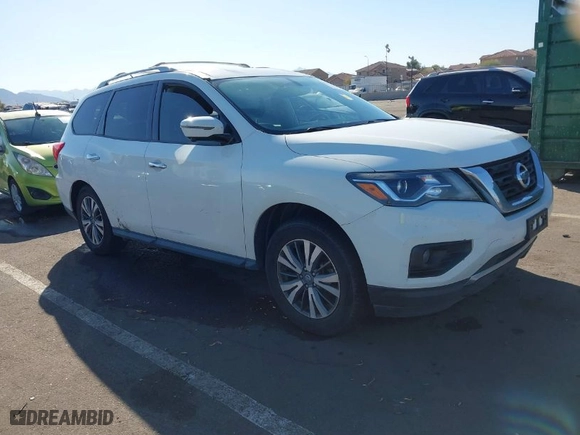 2018 Nissan Pathfinder SV with VIN 5N1DR2MM0JC606426, listed as a IAAI auction lot 41377783 with 173,419 mi miles. Bid and sale history available at carsss.com. Image 1.