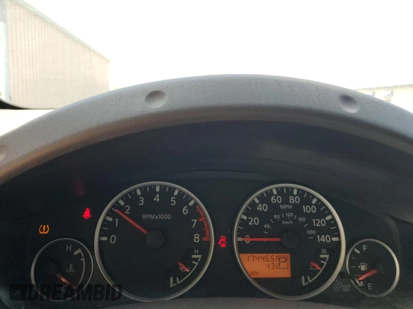 2008 Nissan Frontier SE with VIN 1N6AD07U58C407157, listed as a Copart auction lot 54694315 with 174,465 mi miles and Salvage title. Bid and sale history available at DreamBid. Image 9.