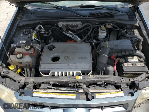 2011 Ford Escape Hybrid with VIN 1FMCU5K31BKB86253, listed as a Copart auction lot 57509525 with 159,486 mi miles and Salvage title. Bid and sale history available at DreamBid. Image 12.