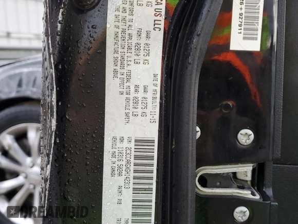 2016 Chrysler 300 Anniversary Edition with VIN 2C3CCARGXGH142313, listed as a Copart auction lot 48963545 with Not Provided miles and Salvage Title. Bid and sale history available at DreamBid. Image 15.