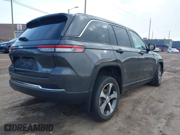 2023 Jeep Grand Cherokee Limited with VIN 1C4RJHBG1PC642541, listed as a IAAI auction lot 41959275 with 10,535 mi miles and . Bid and sale history available at DreamBid. Image 4.