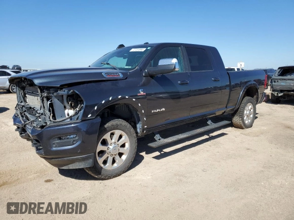 2021 Ram 2500 Laramie with VIN 3C6UR5NL2MG545598, listed as a Copart auction lot 72731594 with 49,554 mi miles and Salvage Title. Bid and sale history available at carsss.com. Image 1.