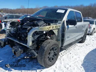 2024 Ford F-150 XLT with VIN 1FTFW3L57RKD19382, listed as a IAAI auction lot 41624945 with 9,765 mi miles. Bid and sale history available at carsss.com. Image 2.