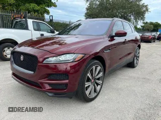 2017 Jaguar F-Pace 35t Prestige with VIN SADCK2BV2HA077734, listed as a Copart auction lot 45246775 with 75,342 mi miles and Non Repairable. Bid and sale history available at DreamBid. Image 1.