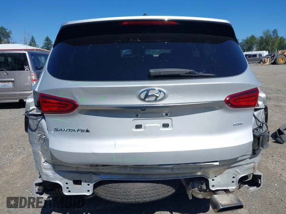 2019 Hyundai Santa Fe SE with VIN 5NMS2CAD9KH122140, listed as a IAAI auction lot 42616171 with 50,794 mi miles and . Bid and sale history available at DreamBid. Image 17.