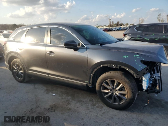 2022 Mazda CX-9 Sport with VIN JM3TCBBY4N0601462, listed as a Copart auction lot 89250895 with 44,666 mi miles and Salvage Title. Bid and sale history available at carsss.com. Image 4.