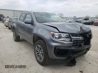 2022 Chevrolet Colorado 4WD Work Truck with VIN 1GCGTBEN5N1170331, listed as a Copart auction lot 43145782 with 851 mi miles and Salvage title. Bid and sale history available at DreamBid. Image 1.