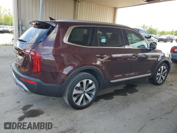 2021 Kia Telluride S with VIN 5XYP64HC6MG176974, listed as a Copart auction lot 56170455 with 66,454 mi miles and Salvage title. Bid and sale history available at DreamBid. Image 3.