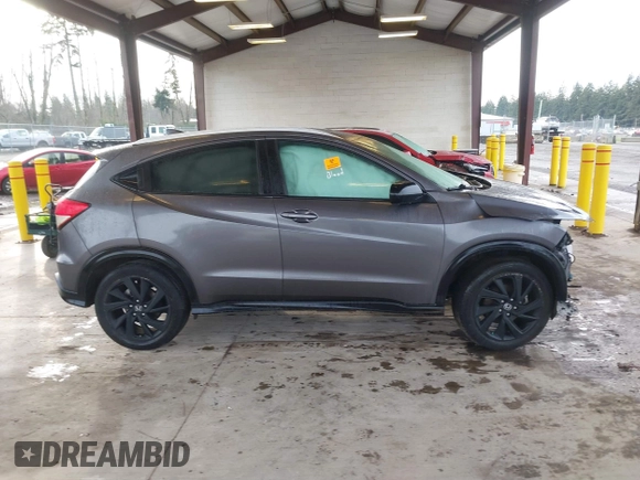 2022 Honda HR-V Sport with VIN 3CZRU6H11NM726377, listed as a IAAI auction lot 41209314 with 38,803 mi miles. Bid and sale history available at carsss.com. Image 13.
