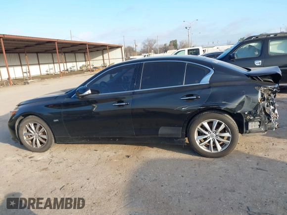2017 Infiniti Q50 2.0t with VIN JN1CV7AP6HM642216, listed as a IAAI auction lot 41362110 with 99,542 mi miles and . Bid and sale history available at carsss.com. Image 15.