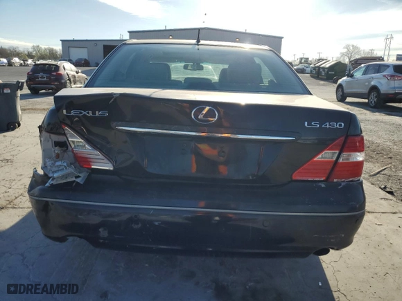 2004 Lexus LS 430 with VIN JTHBN36F140166572, listed as a Copart auction lot 50522515 with 177,689 mi miles and Salvage Title. Bid and sale history available at carsss.com. Image 6.