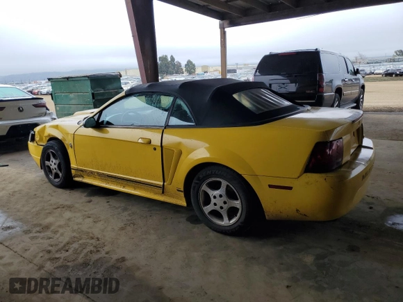 2004 Ford Mustang Deluxe with VIN 1FAFP444X4F116776, listed as a Copart auction lot 46214525 with 227,041 mi miles and Salvage Title. Bid and sale history available at carsss.com. Image 2.