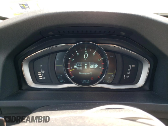 2015 Volvo S60 T5 Premier with VIN YV1612TB6F1310005, listed as a Copart auction lot 53842785 with 102,190 mi miles and Salvage Title. Bid and sale history available at carsss.com. Image 9.
