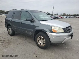 2005 Honda Pilot EX with VIN 5FNYF18465B038310, listed as a Copart auction lot 51116105 with 214,662 mi miles and Salvage Title. Bid and sale history available at carsss.com. Image 4.