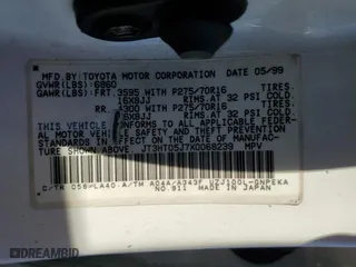 1999 Toyota Land Cruiser with VIN JT3HT05J7X0068239, listed as a Copart auction lot 78456064 with 222,241 mi miles and Salvage Title. Bid and sale history available at carsss.com. Image 14.