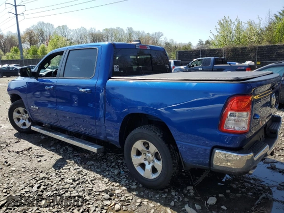 2019 Ram 1500 Big Horn/Lone Star with VIN 1C6SRFFT1KN849828, listed as a Copart auction lot 51136285 with 88,077 mi miles and Salvage Title. Bid and sale history available at carsss.com. Image 2.