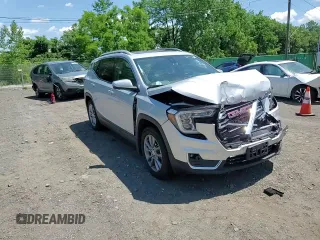 2022 GMC Terrain SLT with VIN 3GKALVEV0NL227314, listed as a Copart auction lot 62262175 with 24,837 mi miles and Salvage title. Bid and sale history available at DreamBid. Image 14.
