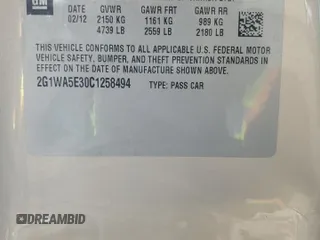 2012 Chevrolet Impala LS Retail with VIN 2G1WA5E30C1258494, listed as a Copart auction lot 82051514 with 128,508 mi miles and Salvage Title. Bid and sale history available at DreamBid. Image 14.