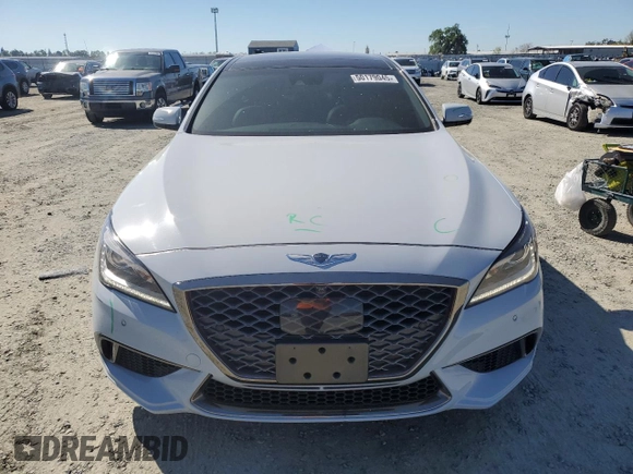2019 Genesis G80 3.8L with VIN KMTFN4JE6KU313290, listed as a Copart auction lot 50179045 with 41,648 mi miles and Salvage title. Bid and sale history available at DreamBid. Image 5.