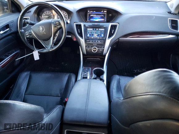 2015 Acura TLX Advance with VIN 19UUB3F70FA006953, listed as a Copart auction lot 85293364 with 92,015 mi miles and Salvage title. Bid and sale history available at DreamBid. Image 8.