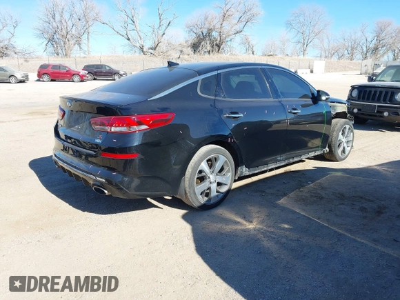 2019 Kia Optima LX with VIN 5XXGT4L38KG320204, listed as a IAAI auction lot 41400608 with 64,795 mi miles. Bid and sale history available at carsss.com. Image 4.