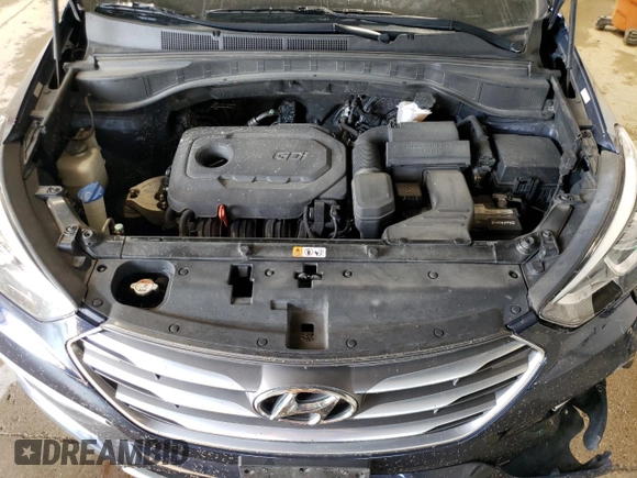 2018 Hyundai Santa Fe 2.4L z VIN 5XYZTDLB4JG553894, wystawiony jako Copart lot #56859585 z przebiegiem 97 313 mil mil oraz Szkoda całkowita • Salvage title. Historia ofert i sprzedaży dostępna na DreamBid. Obrazek 12.