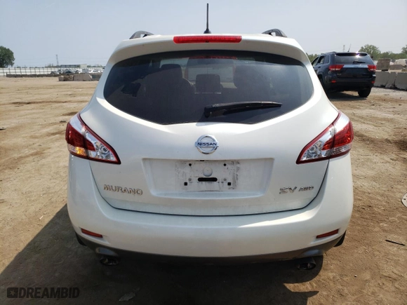 2012 Nissan Murano SV with VIN JN8AZ1MW3CW230278, listed as a Copart auction lot 67509724 with 161,136 mi miles and Salvage Title. Bid and sale history available at carsss.com. Image 6.