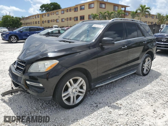 2014 Mercedes-Benz M 350 with VIN 4JGDA5JB1EA351654, listed as a Copart auction lot 55510505 with 193,285 mi miles and Salvage title. Bid and sale history available at DreamBid. Image 1.