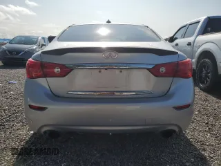 2015 Infiniti Q50 Premium with VIN JN1BV7AP7FM356447, listed as a Copart auction lot 58823045 with 137,642 mi miles and Salvage title. Bid and sale history available at DreamBid. Image 6.