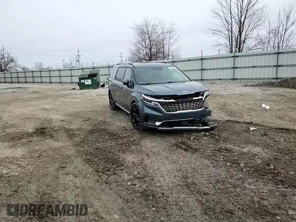 2022 Kia Carnival SX Prestige with VIN KNDNE5H3XN6063808, listed as a Copart auction lot 50247805 with 111,630 mi miles and Salvage Title. Bid and sale history available at carsss.com. Image 12.