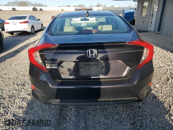 2016 Honda Civic Sedan EX-L with VIN 19XFC1F75GE027868, listed as a Copart auction lot 51684595 with 54,784 mi miles and Salvage Title. Bid and sale history available at carsss.com. Image 6.