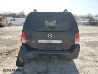 2005 Nissan Pathfinder XE with VIN 5N1AR18U75C781219, listed as a Copart auction lot 46985725 with 213,122 mi miles and Salvage Title. Bid and sale history available at carsss.com. Image 6.