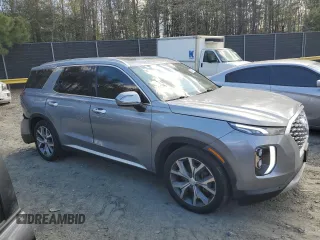 2020 Hyundai Palisade SEL with VIN KM8R4DHE9LU109343, listed as a Copart auction lot 52791105 with 51,542 mi miles and Salvage title. Bid and sale history available at DreamBid. Image 4.