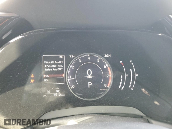 2024 Lexus RX 350 z VIN JTJCHMAA7R2020670, wystawiony jako Copart lot #54567235 z przebiegiem 3 510 mil mil oraz Szkoda całkowita • Salvage title. Historia ofert i sprzedaży dostępna na DreamBid. Obrazek 9.
