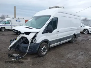 2022 Ford Transit Cargo with VIN 1FTBW3X83NKA44302, listed as a IAAI auction lot 41684165 with 33,463 mi miles and . Bid and sale history available at DreamBid. Image 2.