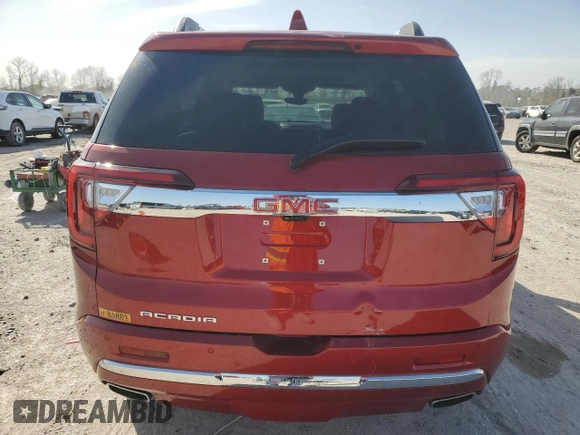 2021 GMC Acadia Denali with VIN 1GKKNPLS0MZ224388, listed as a Copart auction lot 46606365 with 47,240 mi miles and Salvage Title. Bid and sale history available at carsss.com. Image 6.