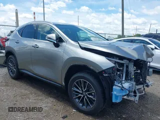 2025 Lexus NX 350 with VIN 2T2AGCEZ3SC080391, listed as a IAAI auction lot 42331282 with 1,464 mi miles and . Bid and sale history available at DreamBid. Image 6.