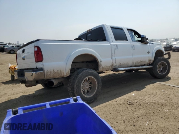 2013 Ford F-350 Platinum z VIN 1FT8W3BT6DEB57227, wystawiony jako Copart lot #63538964 z przebiegiem Nie podano mil oraz Szkoda całkowita • Salvage title. Historia ofert i sprzedaży dostępna na DreamBid. Obrazek 3.