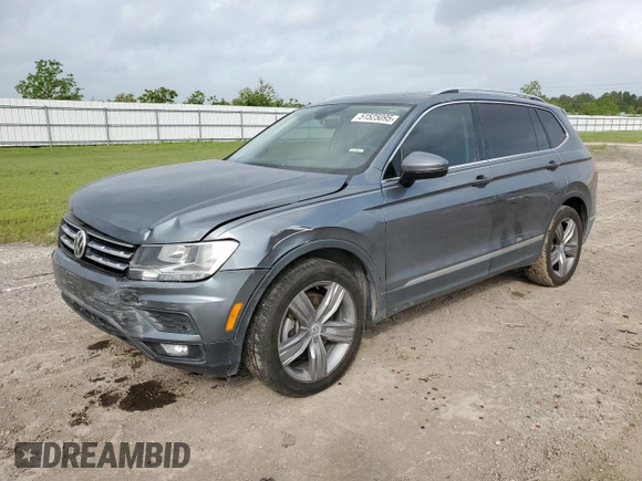 2021 Volkswagen Tiguan SE with VIN 3VV3B7AX3MM013955, listed as a Copart auction lot 51525095 with 103,626 mi miles and Salvage Title. Bid and sale history available at DreamBid. Image 1.